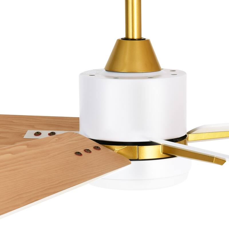 52 Inch Smart Ceiling Fan with Light Remote and APP Control
