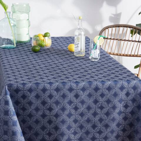 Tommy Bahama Island Tile Fabric Indoor/Outdoor Tablecloth