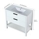 preview thumbnail 51 of 49, Plywood Freestanding Bathroom Vanity Set with Integrated Sink