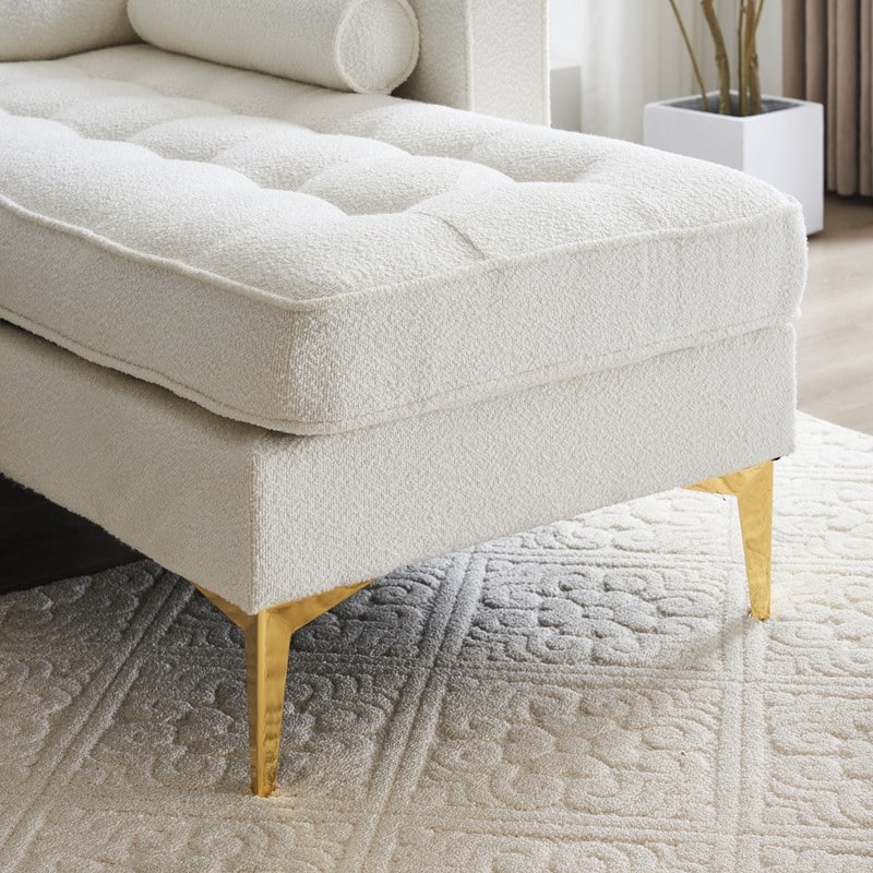 3-Seater Golden Tripod Legs Indoor Modular Sofa