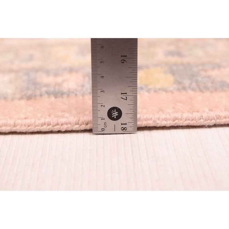 ECARPETGALLERY Hand-knotted Modern Oushak Pink Wool Rug - 10'3 x 13'9