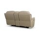 preview thumbnail 6 of 13, Crew Leather Power Reclining Zero Gravity Loveseat with Console, Power Headrests & Lumbar by Flexsteel