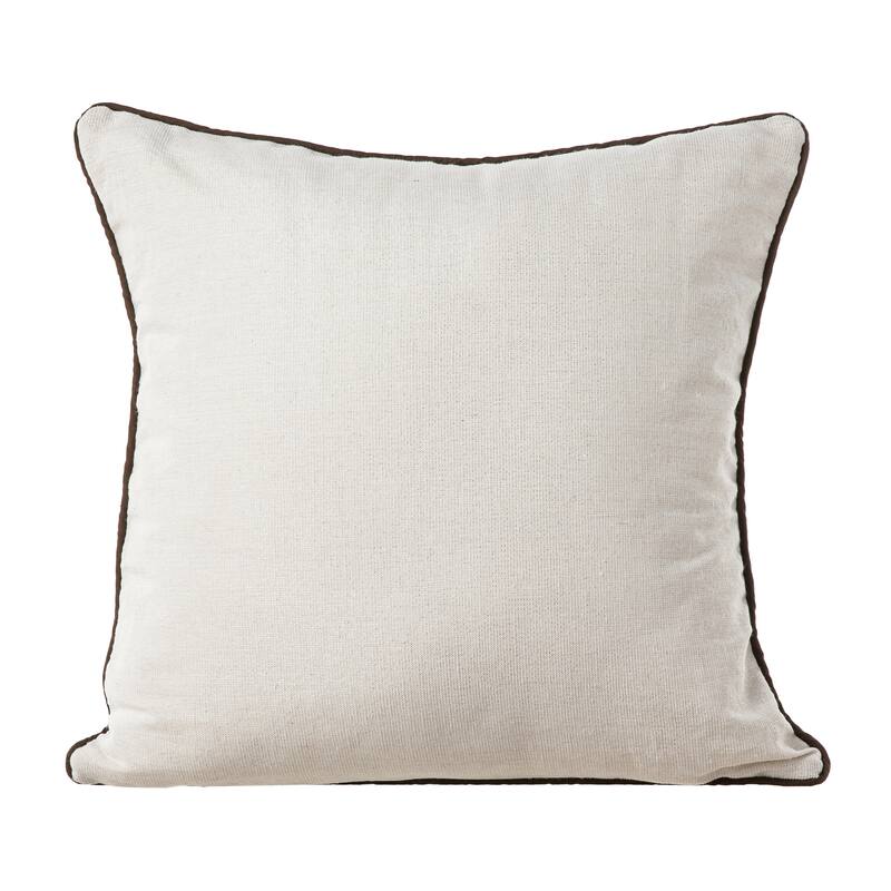 Glitzhome Farmhouse Thanksgiving Harvest Turkey Embroidered Pillow or Pillow Cover