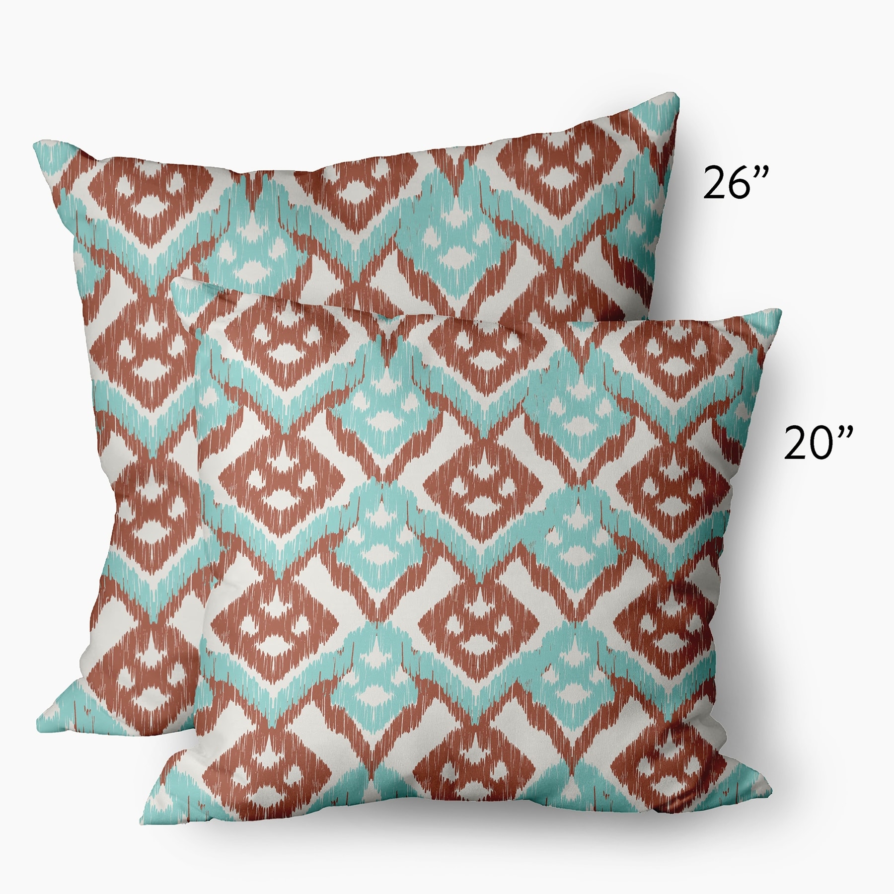 e by Design Ikat Reversible Throw Pillow