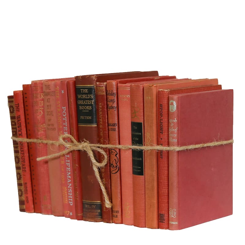 Books Red Decorative Accessories Petite Vintage Brick ColorPak