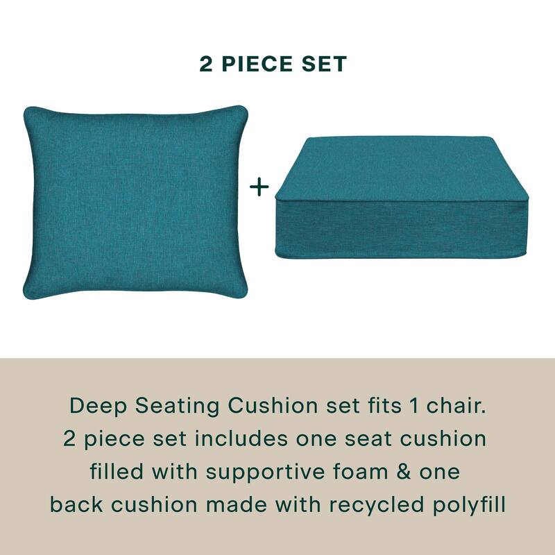 Outdoor Deep Seating Lounge Chair Cushion