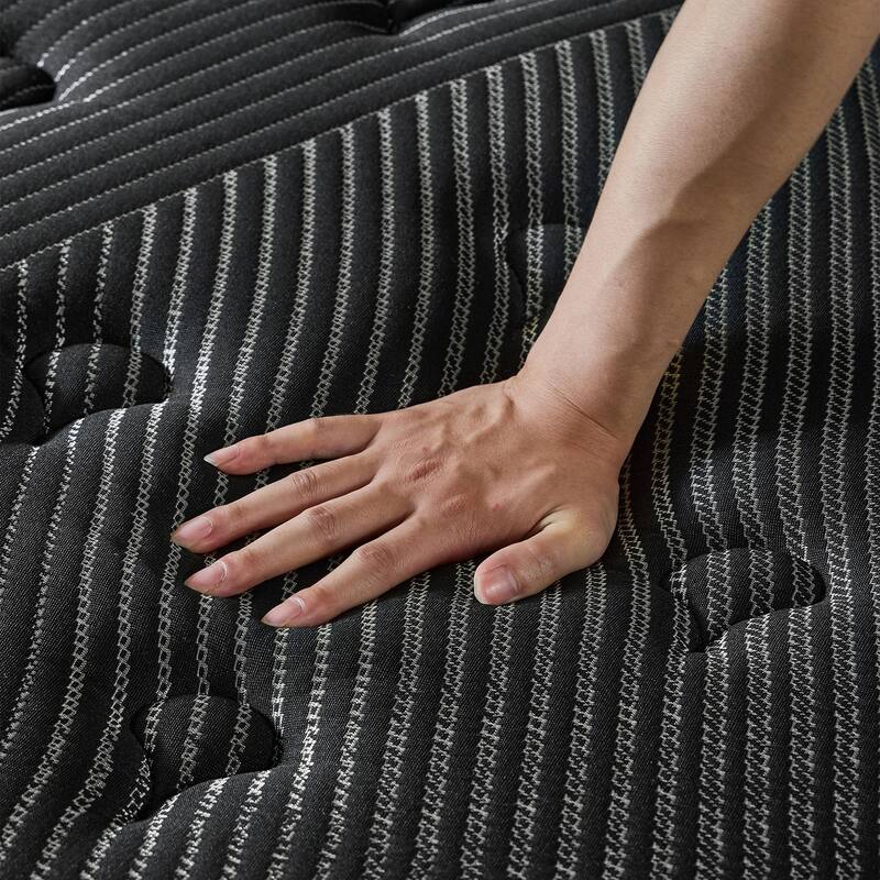 12 in. Medium Firm Gel Memory Foam Hybrid Breathable Knitted Cover Mattress