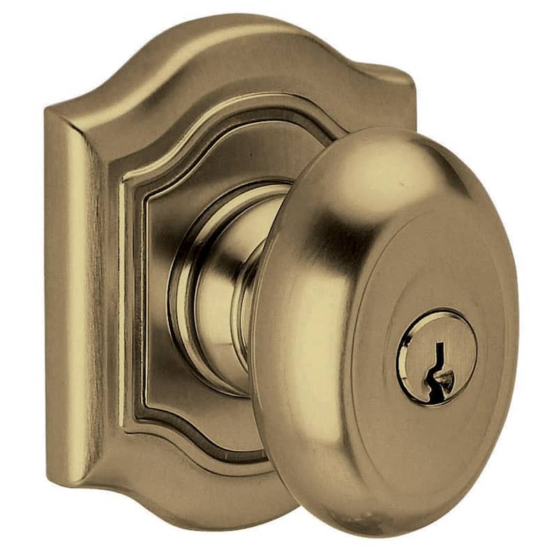 Baldwin Bethpage Style Single Cylinder Keyed Entry Door Knob Set with