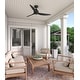 preview thumbnail 3 of 18, Hunter 52" Mazzini Ceiling Fan, Handheld Remote - ENERGY STAR - Casual Modern - Damp Rated!
