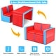 preview thumbnail 4 of 5, Kids Sofa Couch Armrest Chair Double Seats with Storage Space