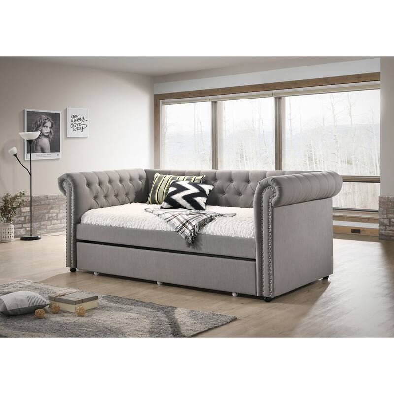 Luxurious 1Pc Modern Aesthetic Beautifully Button Tufted Nailhead Trim