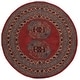 preview thumbnail 14 of 13, SAFAVIEH Handmade Heritage Kali Traditional Oriental Wool Rug 6' Round - Red - Round