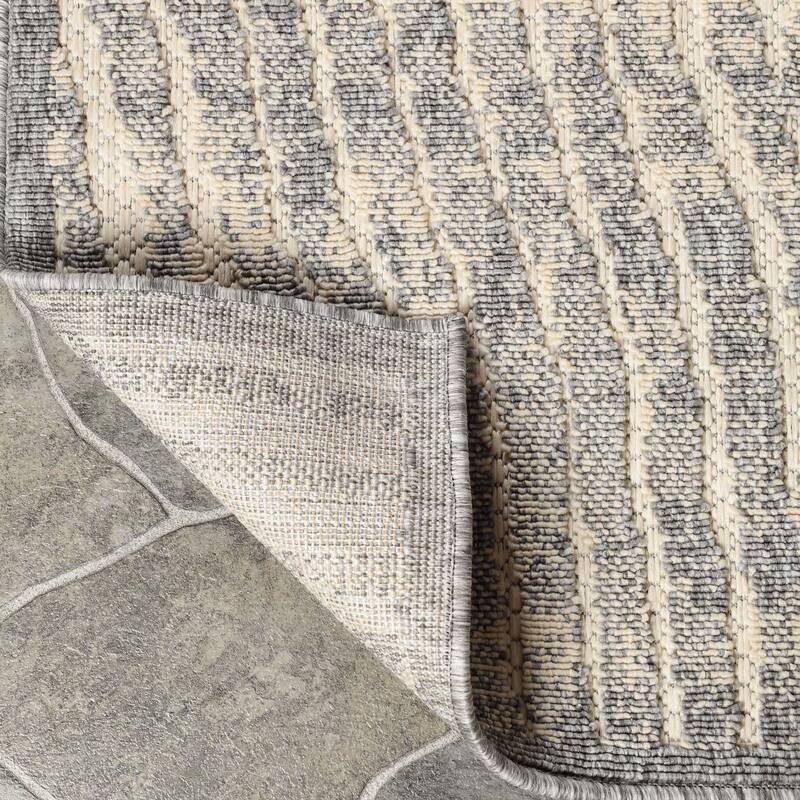 Superior Modern Geometric Abstract Indoor Outdoor Area Rug