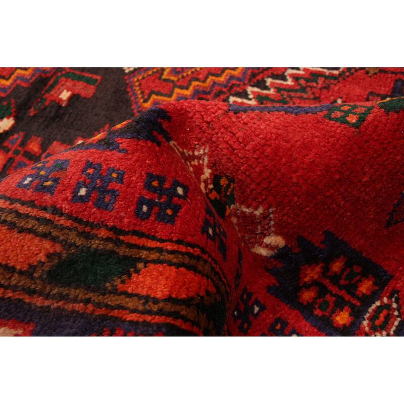 ECARPETGALLERY Hand-knotted Andelz Red Wool Rug - 4'3 x 8'2