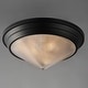 preview thumbnail 6 of 8, Maxim 10399 Hargreaves 3 Light 17" Wide Flush Mount Ceiling Fixture