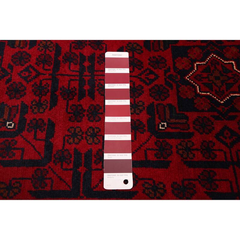 ECARPETGALLERY Hand-knotted Finest Khal Mohammadi Red Wool Rug - 2'10 x 10'3