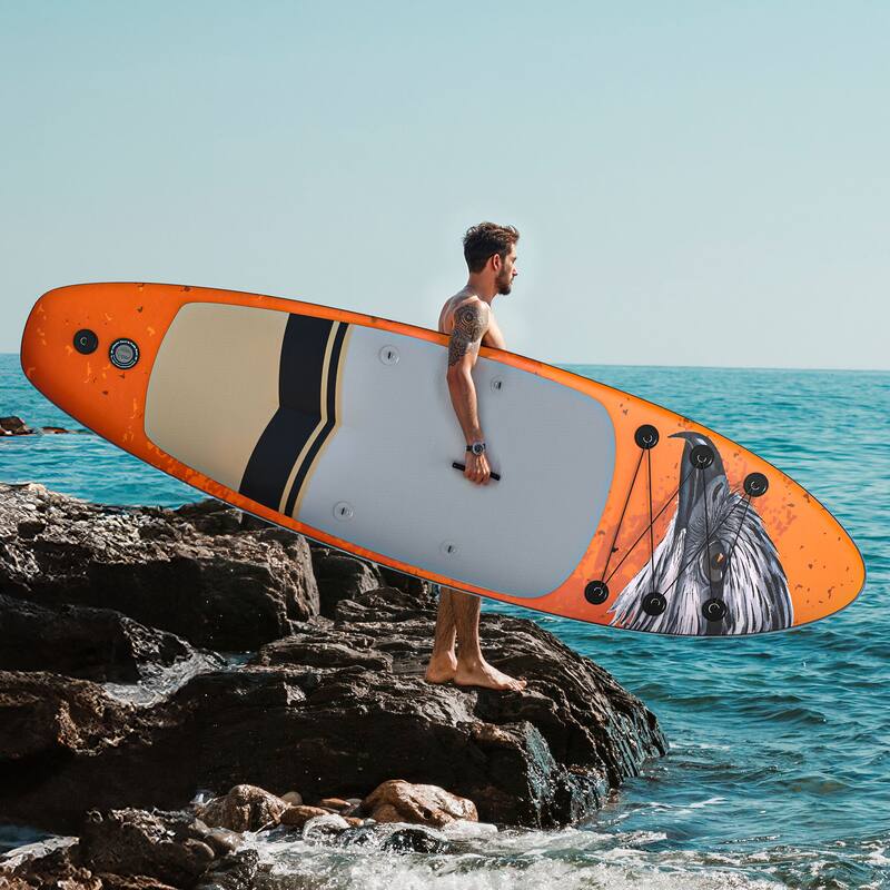 Inflatable Stand Up Paddle Boards with Premium SUP Paddle Board Accessories, Wide Stable Design, Non-Slip Comfort Deck