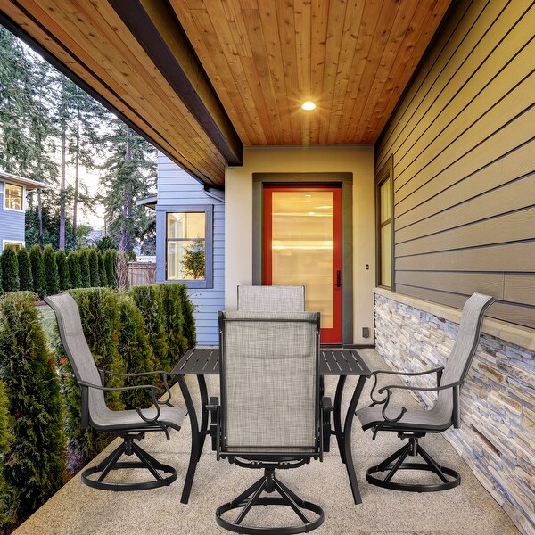 Padded sling patio deals dining set