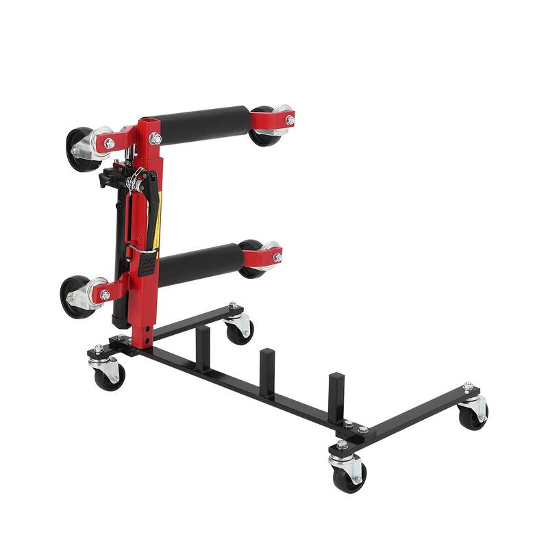 Car Dolly Rack – Heavy Duty Storage Rack for 4 Wheel Dollies, Hydraulic Jack Stand Organizer with 360° Swivel Casters