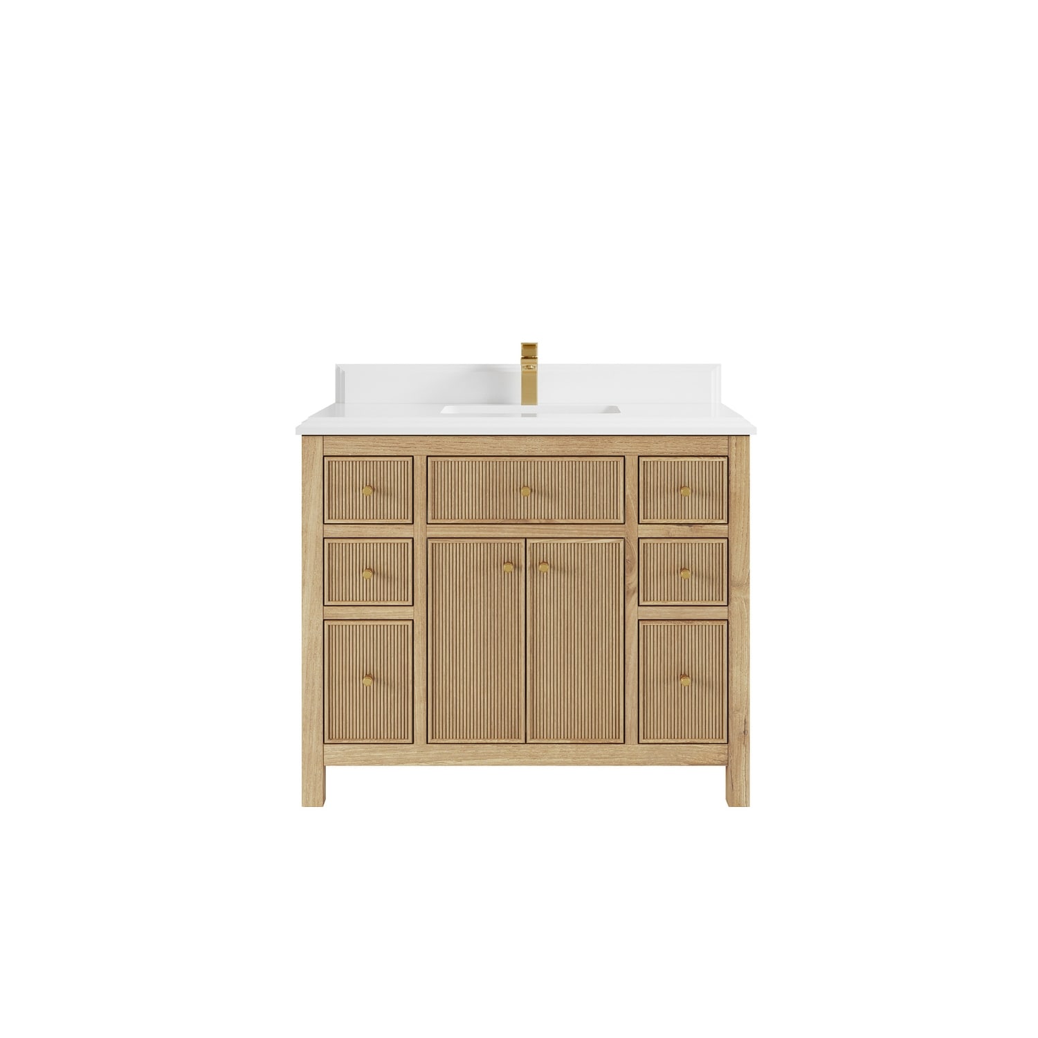Willow Collections 42 in. W x 22 in. D Sonoma Teak Single Sink Bathroom Vanity with Countertop