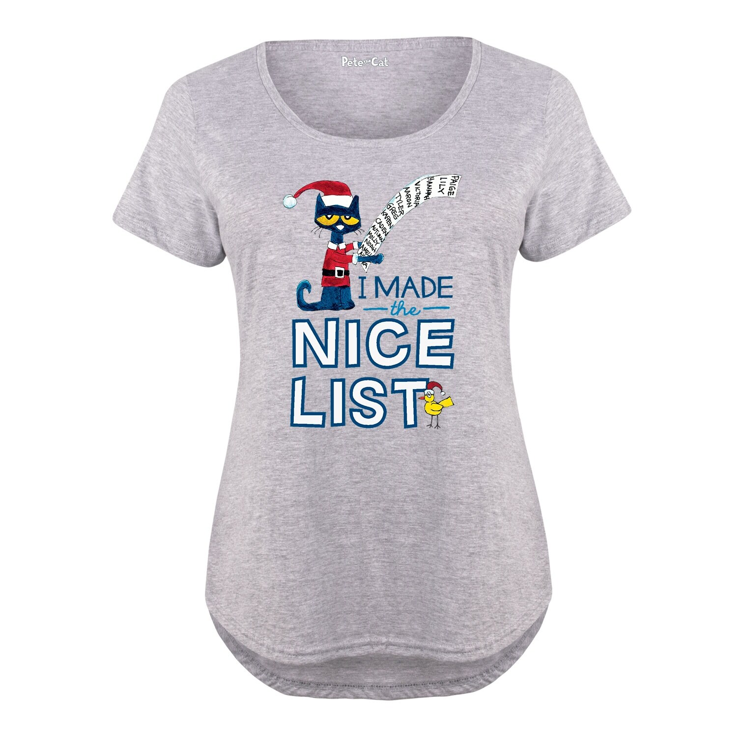 Shop Pete The Cat I Made The Nice List Ladies Plus Size Scoop