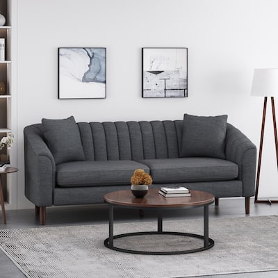 Ansonia Channel-tufted Sofa by Christopher Knight Home