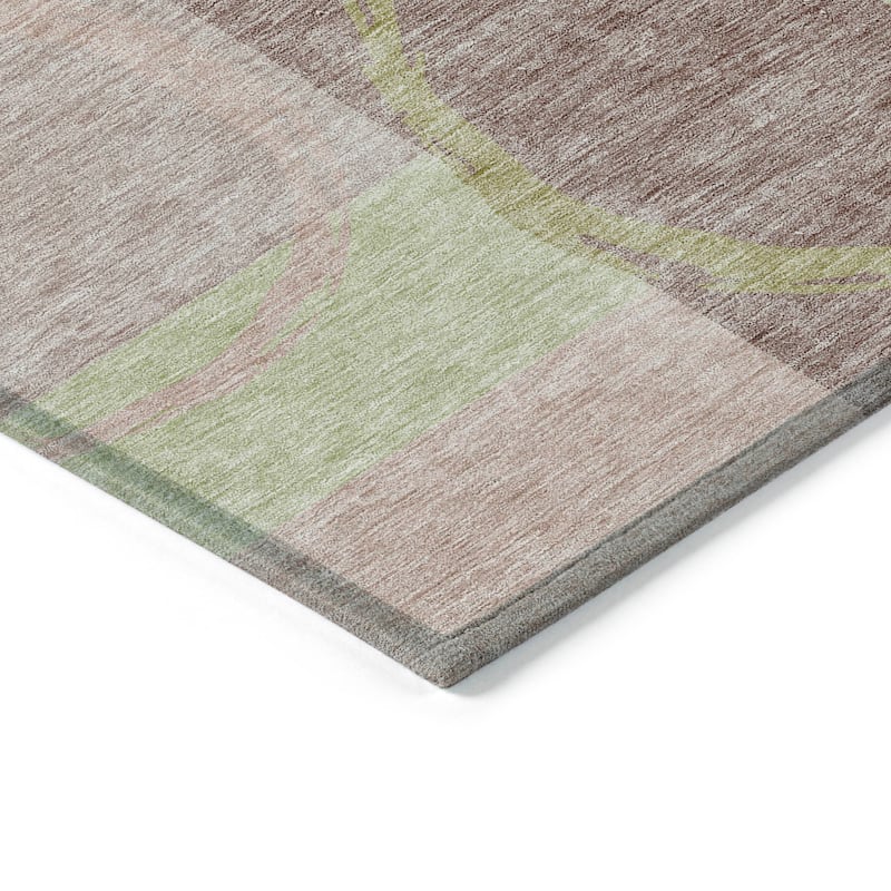 Machine Washable Indoor/ Outdoor Contemporary Chantille Rug