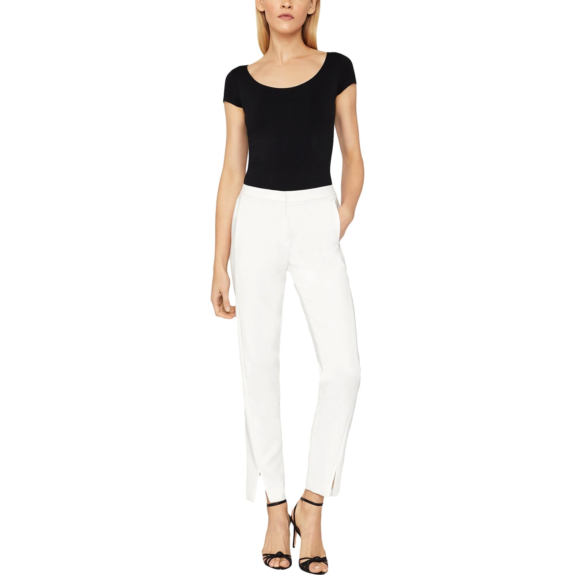 BCBGMAXAZRIA Womens Slim Leg Trouser