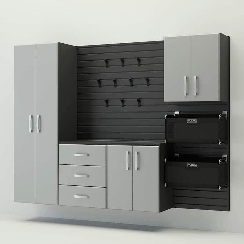 18 Piece Aluminum Outdoor Patio Complete Storage Cabinet