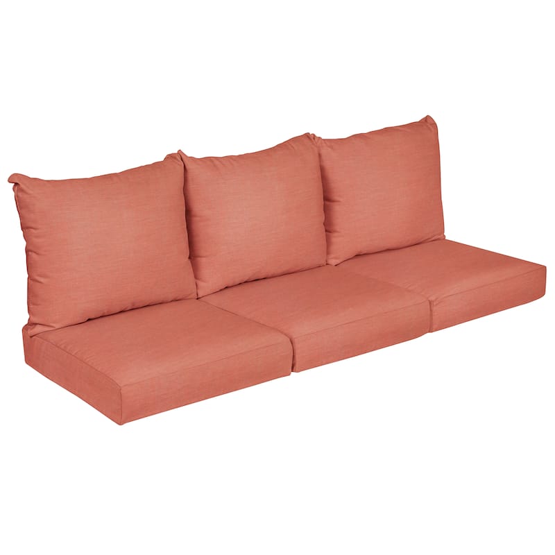 Sorra Home Sunbrella Outdoor Deep Seating Sofa Pillow and Cushion Set