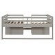 preview thumbnail 11 of 14, Elegant & Functional Design Twin Size Loft Bed With Two Shelves And Two Drawers,Beautiful Piece for Bedroom,Antique Gray