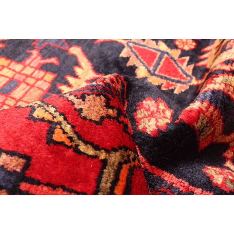 ECARPETGALLERY Hand-knotted Andelz Black Wool Rug - 4'6 x 6'7