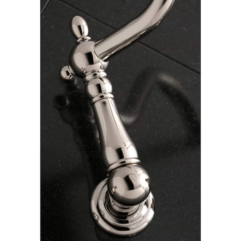 Heritage 3-Hole Wall Mount Roman Tub Faucet in Brushed Nickel