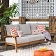 preview thumbnail 2 of 17, Cambridge Casual Leon Teak Outdoor Deep Seating Sofa