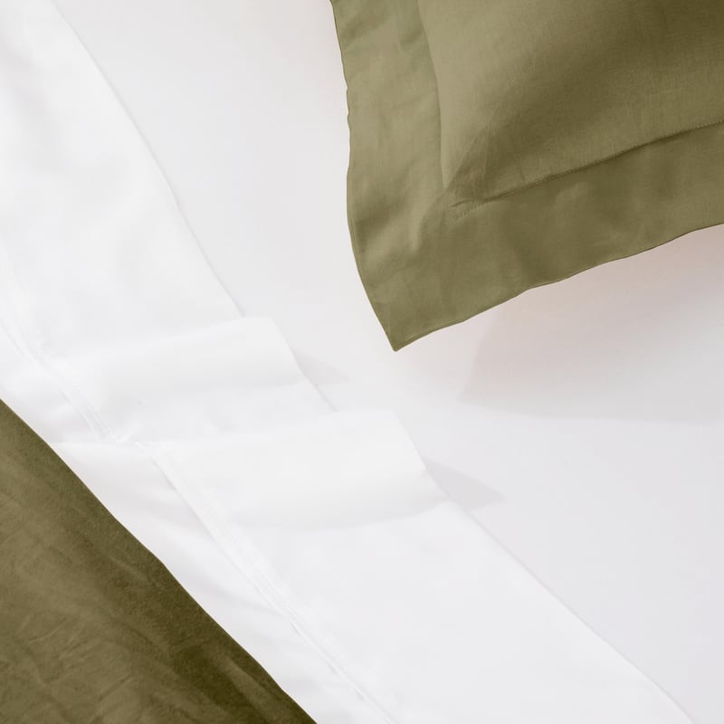 Superior Egyptian Cotton 400 Thread Count Solid Duvet Cover Set