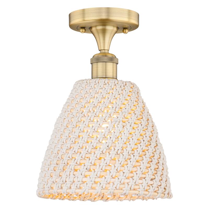 Innovations Lighting Endless Possibilities Edison - Bristol Natural - 1 Light 9" Semi-Flush Mount