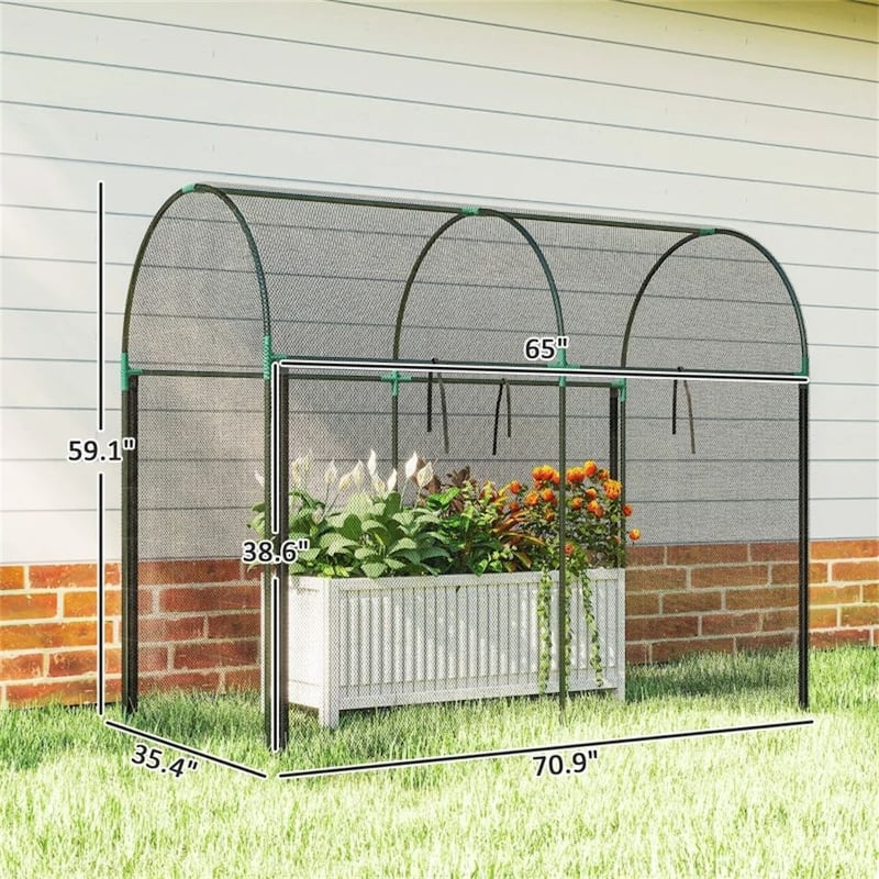 Crop cage, plant cage, garden cage, black