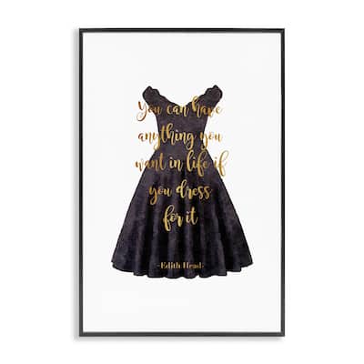 Stupell Dress The Part Fashion Quote Framed Giclee Art Design By Amanda Greenwood