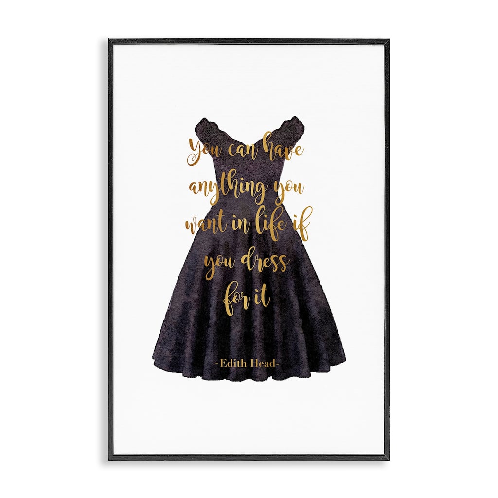 Stupell Dress The Part Fashion Quote Framed Giclee Art Design By Amanda Greenwood