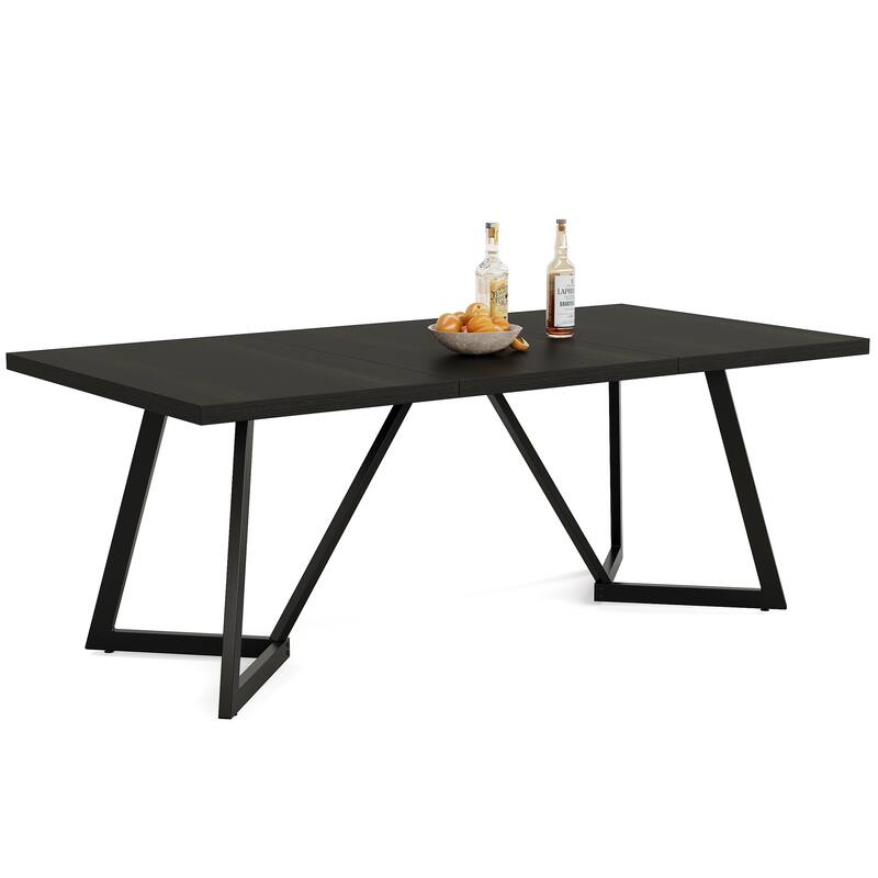 70.86-Inch Modern Large Rectangular Kitchen Dining Table for 6-8