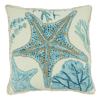 Starfish Design Throw Pillow