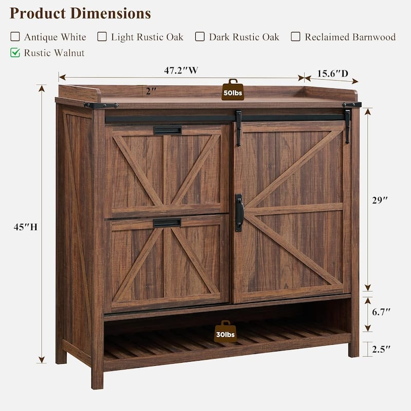 Farmhouse Shoe Storage Cabinet, Shoe Organizer, Shoe Rack Cabinet