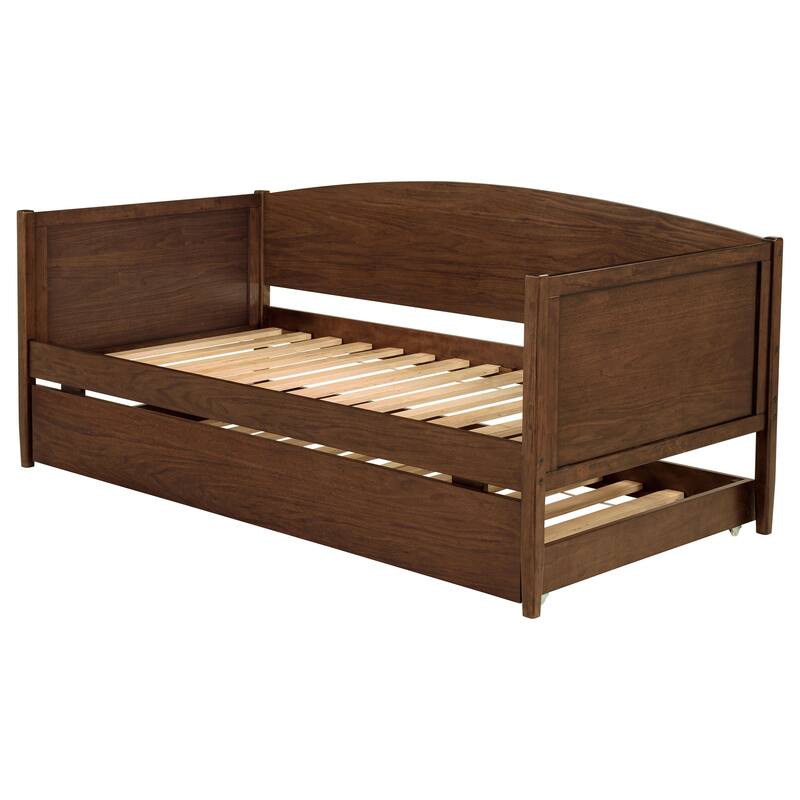 Fallbrook Medium Walnut Twin Daybed with Trundle