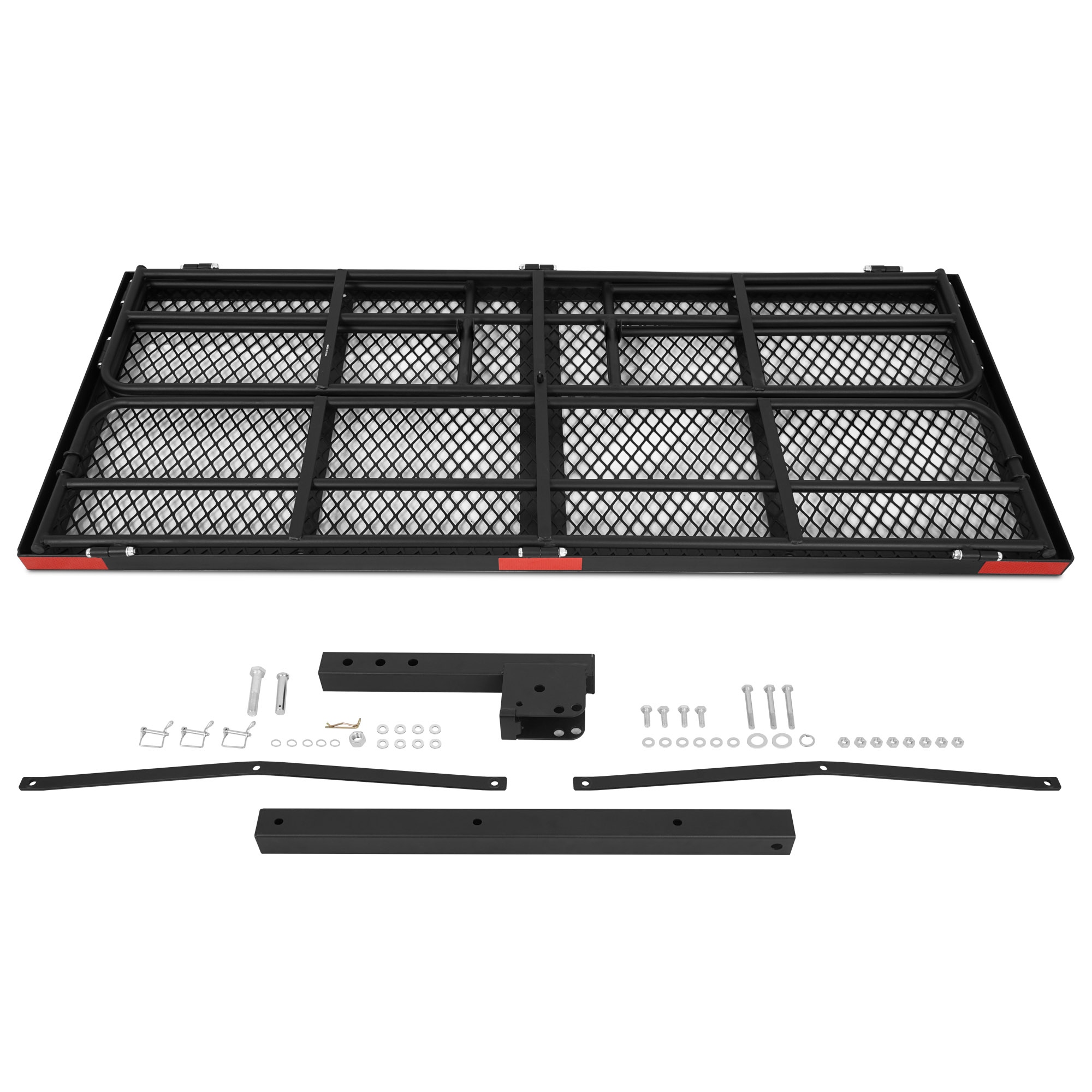 Arksen folding cargo carrier luggage hotsell basket 2 inch receiver hitch