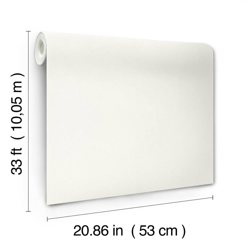 A-Street Prints Parget Snövit White Textured Wallpaper