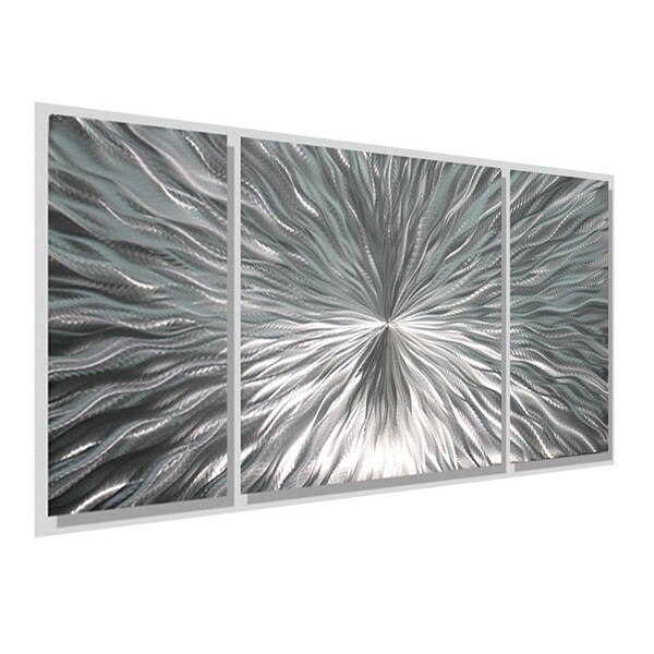 Statements2000 Metal Wall Art Panels Modern Silver Decor Jon Allen Enlivenment 3 