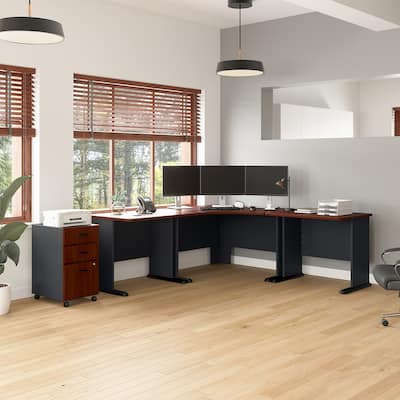 Series A 84W Corner Desk with Drawers by Bush Business Furniture