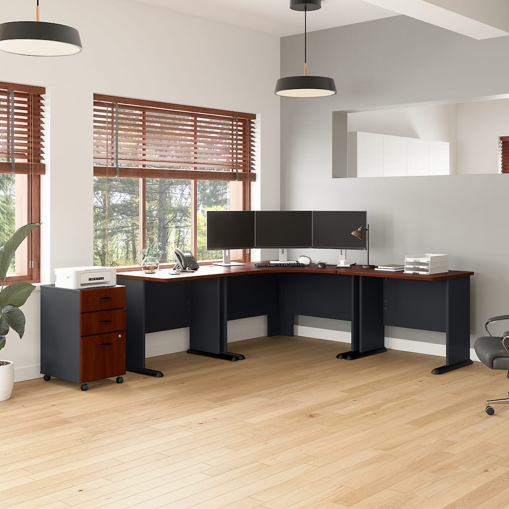 Series A 84W Corner Desk with Drawers by Bush Business Furniture