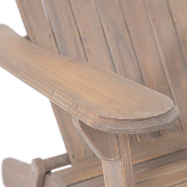 Hanlee Outdoor Rustic Acacia Wood Folding Adirondack Chair (Set of 2) by Christopher Knight Home