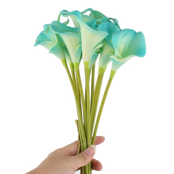 light blue artificial flowers